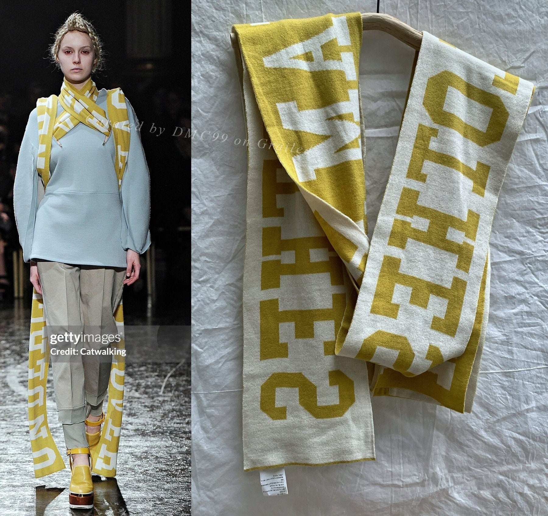 UNDERCOVER 2014AW Runway Double-Sided Scarf