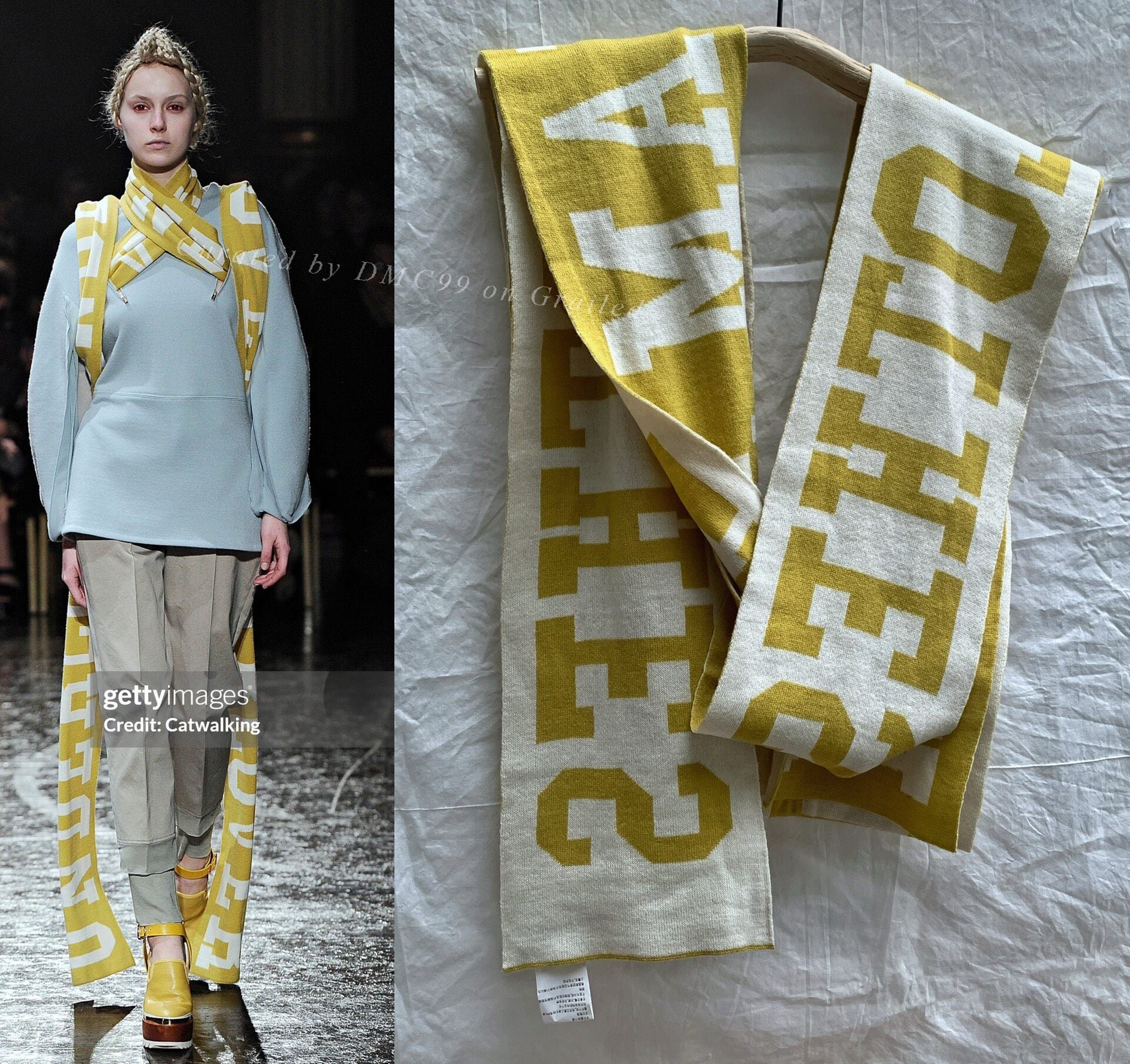 UNDERCOVER 2014AW Runway Double-Sided Scarf