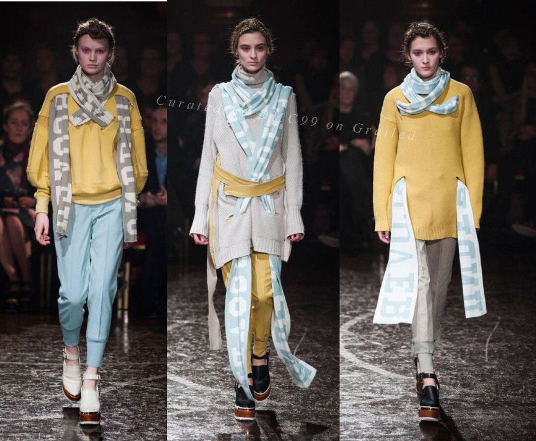 UNDERCOVER 2014AW Runway Double-Sided Scarf