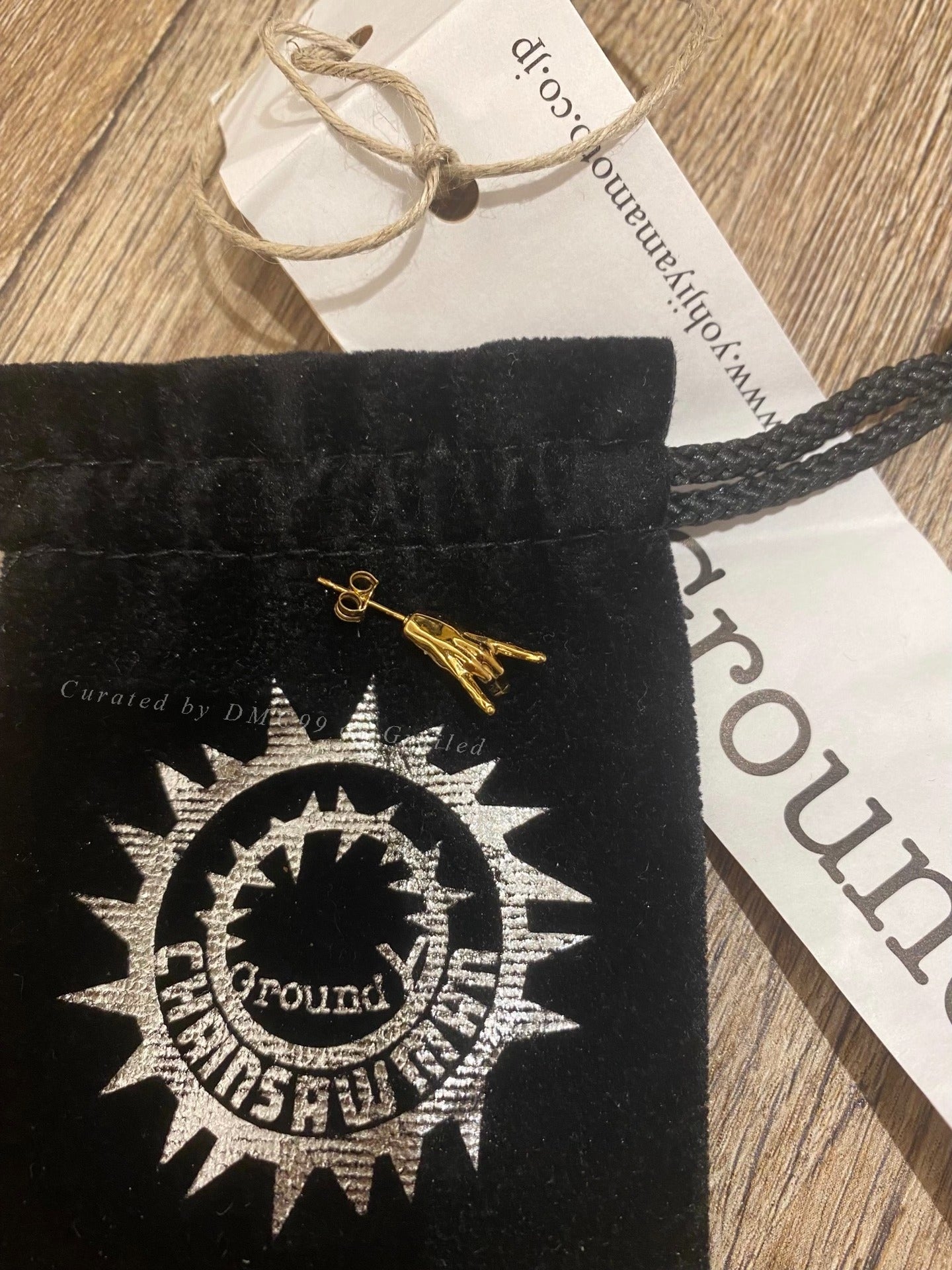 Yohji Yamamoto Ground Y Chainsaw Man Aki Earrings