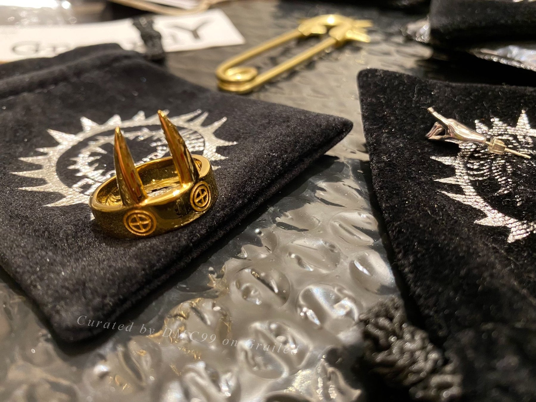 Yohji Yamamoto Ground Y x Chainsaw Man Power Ring Gold