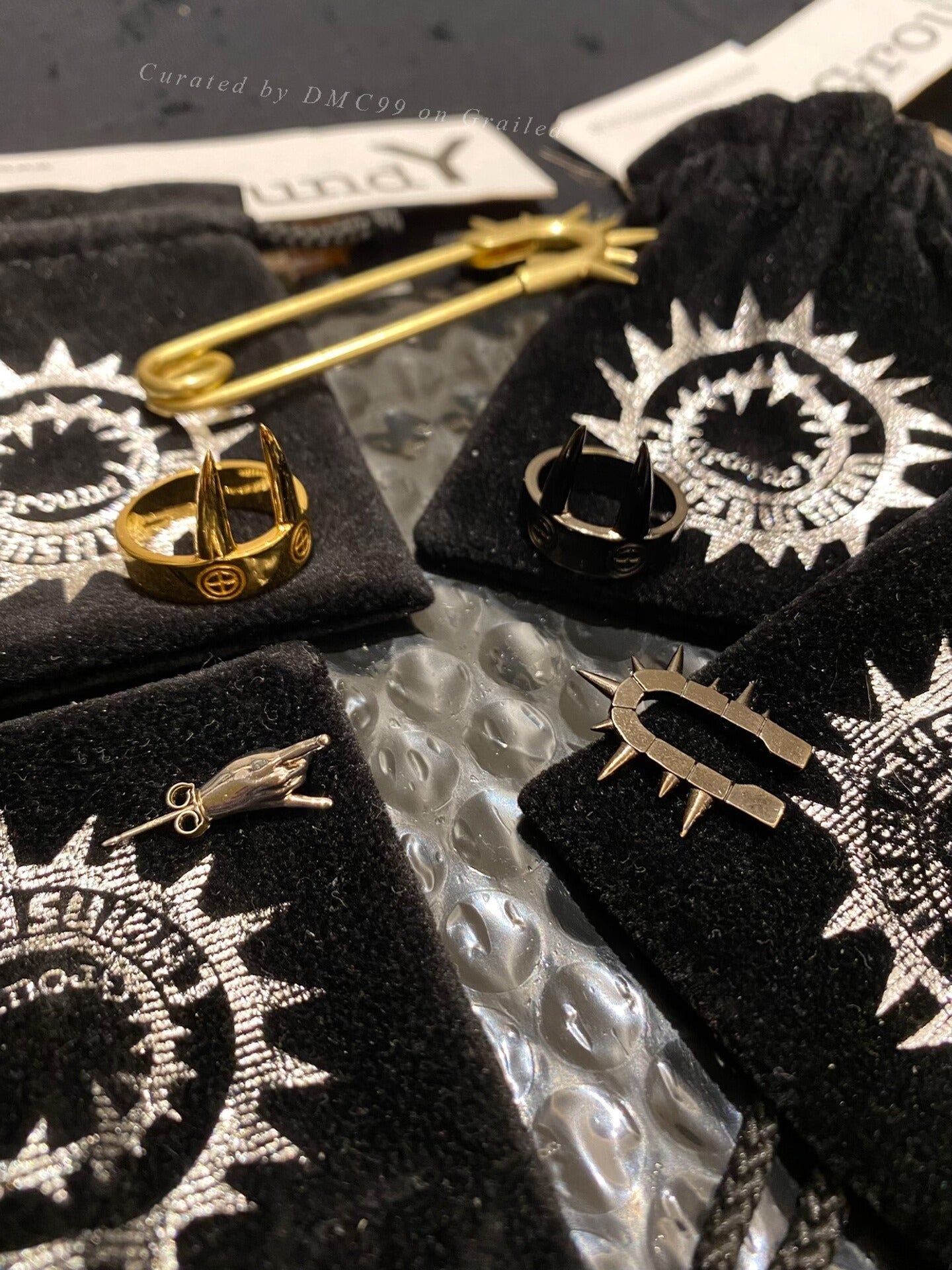 Yohji Yamamoto Ground Y x Chainsaw Man Power Ring Gold