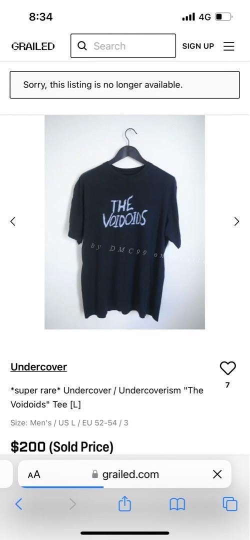 Undercover The Voodoois Slogan Tee