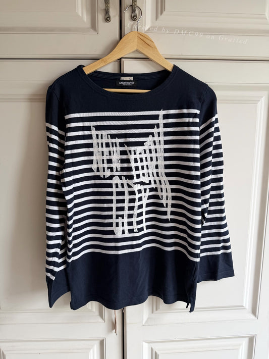 Undercover  York City Navy Stripe T-shirt