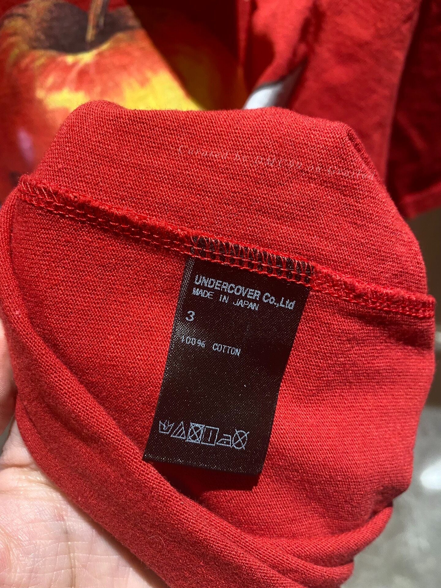 Undercover 18ss Red Apple Nail Tee