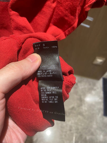 Undercover 18ss Red Apple Nail Tee