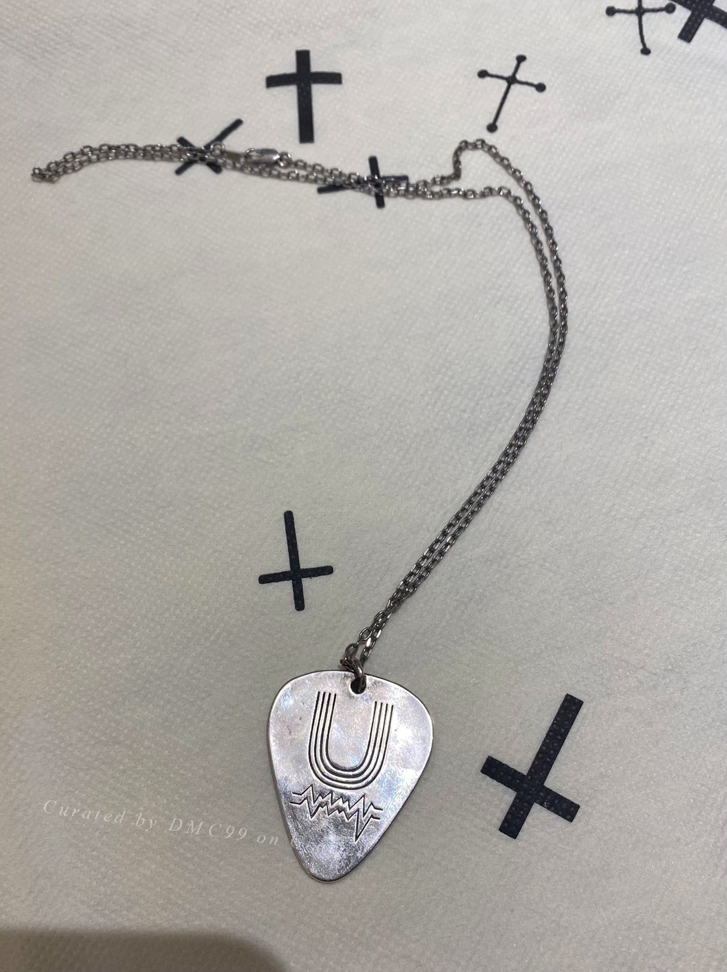Undercover 2006 T Period Silver Guitar Pick