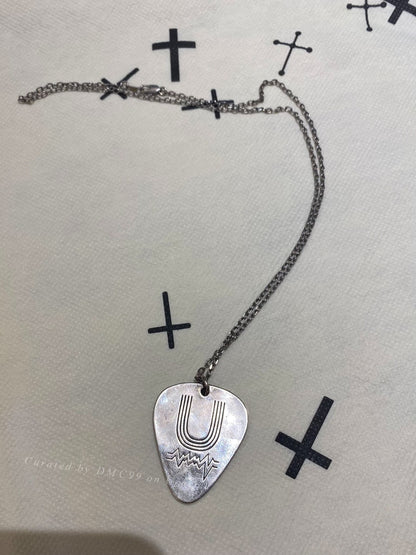 Undercover 2006 T Period Silver Guitar Pick