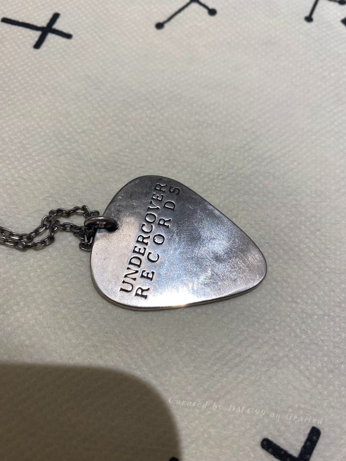 Undercover 2006 T Period Silver Guitar Pick