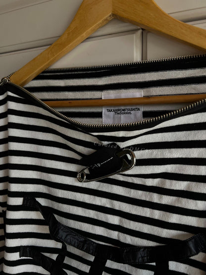 Takahiromiyashita The Soloist Striped Leather Longsleeve