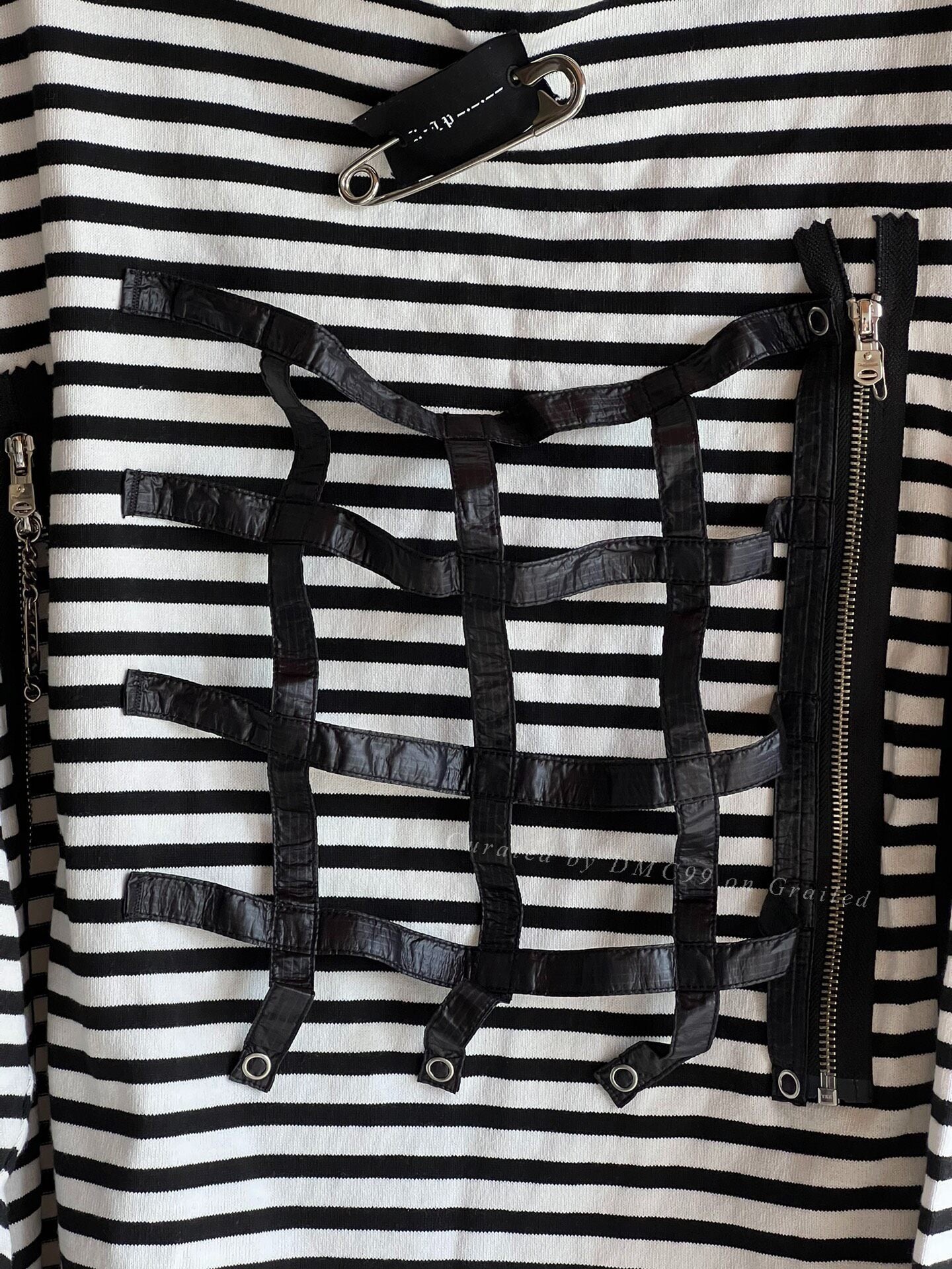 Takahiromiyashita The Soloist Striped Leather Longsleeve