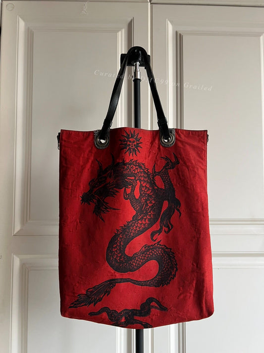 Jean Paul Gaultier Dragon Double-Sided Shoulder Bag