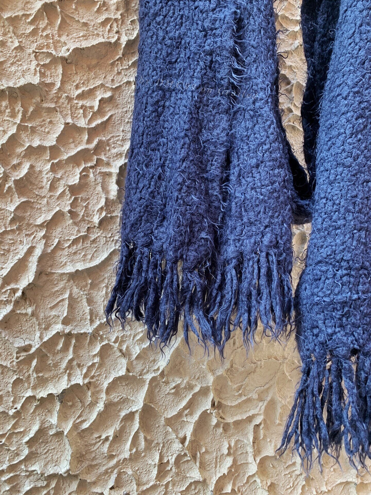Y's bis Limi 00s Runway Wool Fringed Scarf
