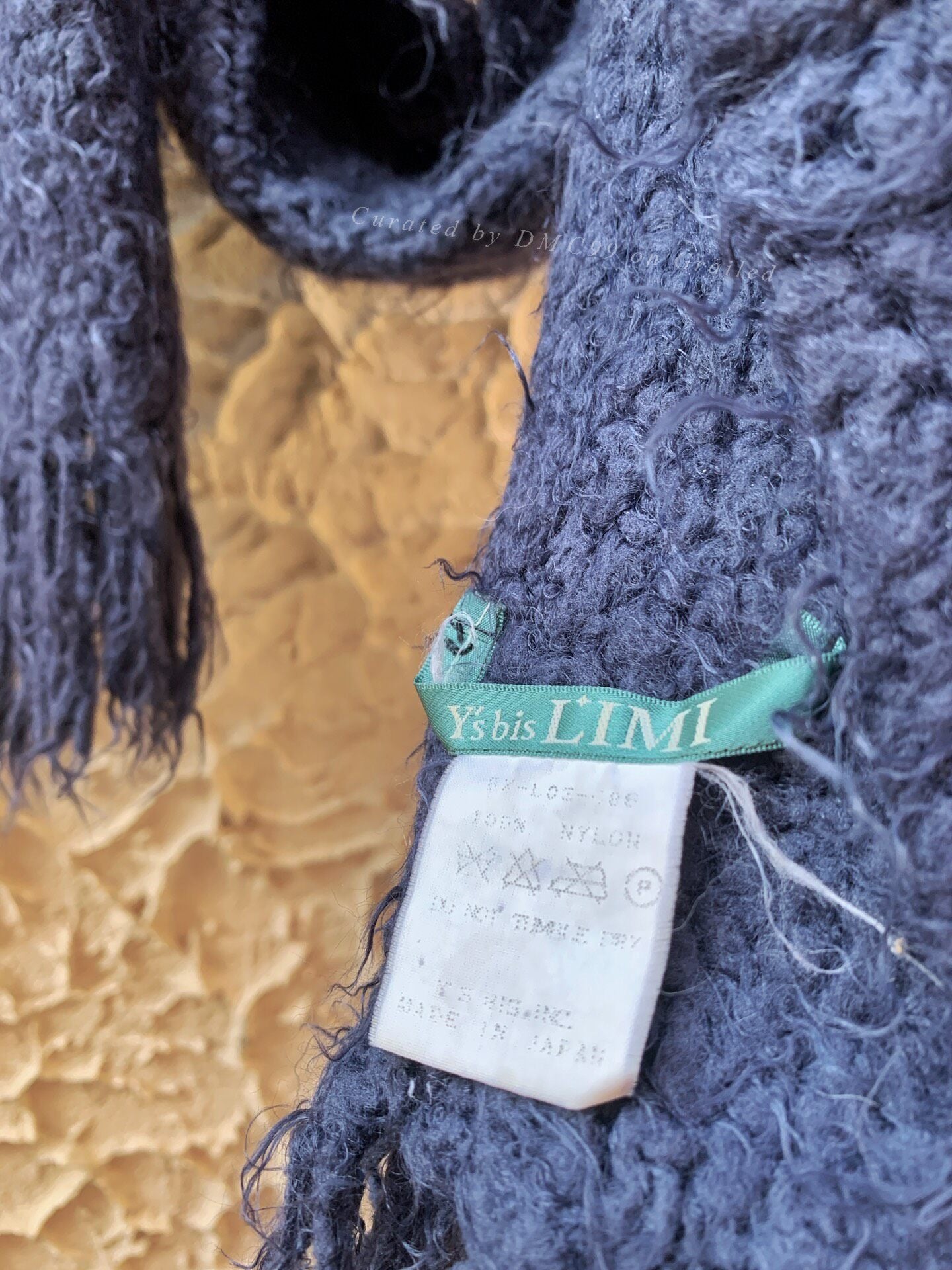 Y's bis Limi 00s Runway Wool Fringed Scarf