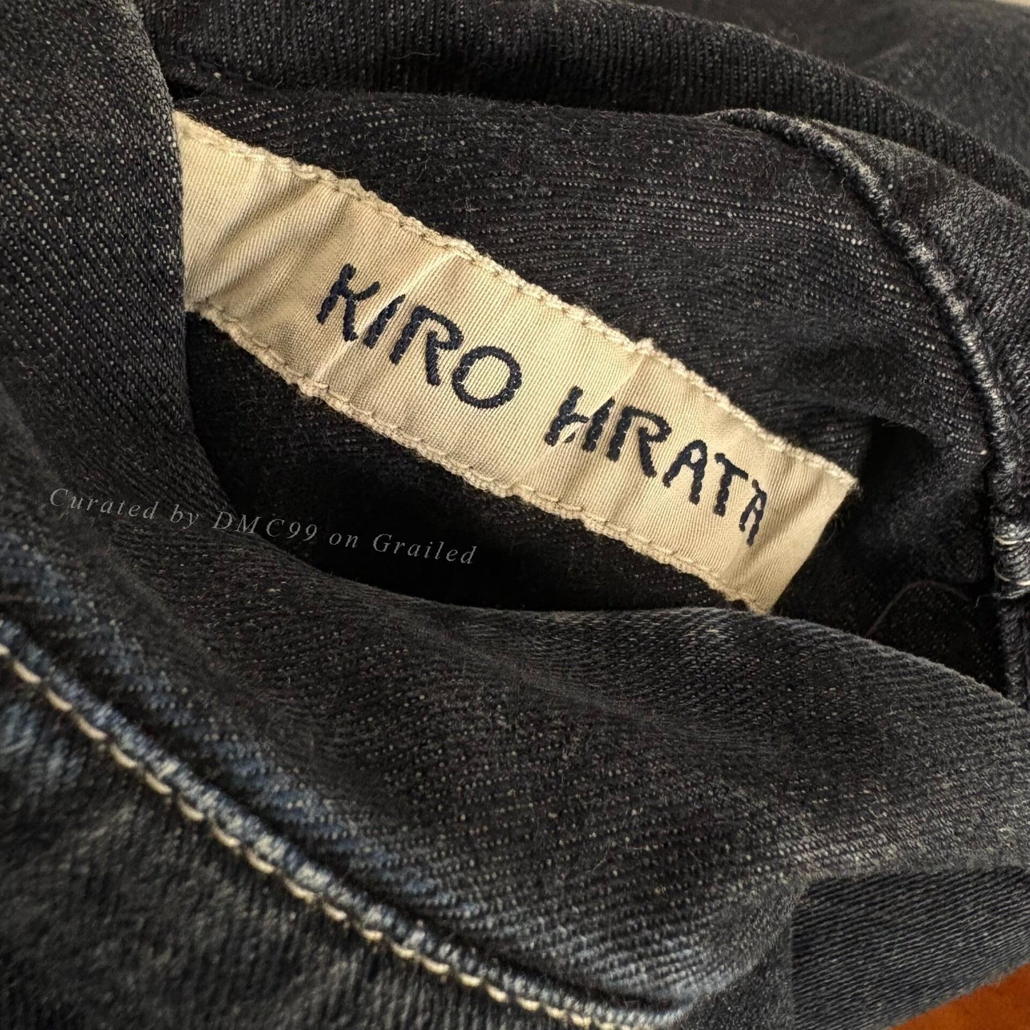 Kapital Vintage Denim Open-Front Blazer