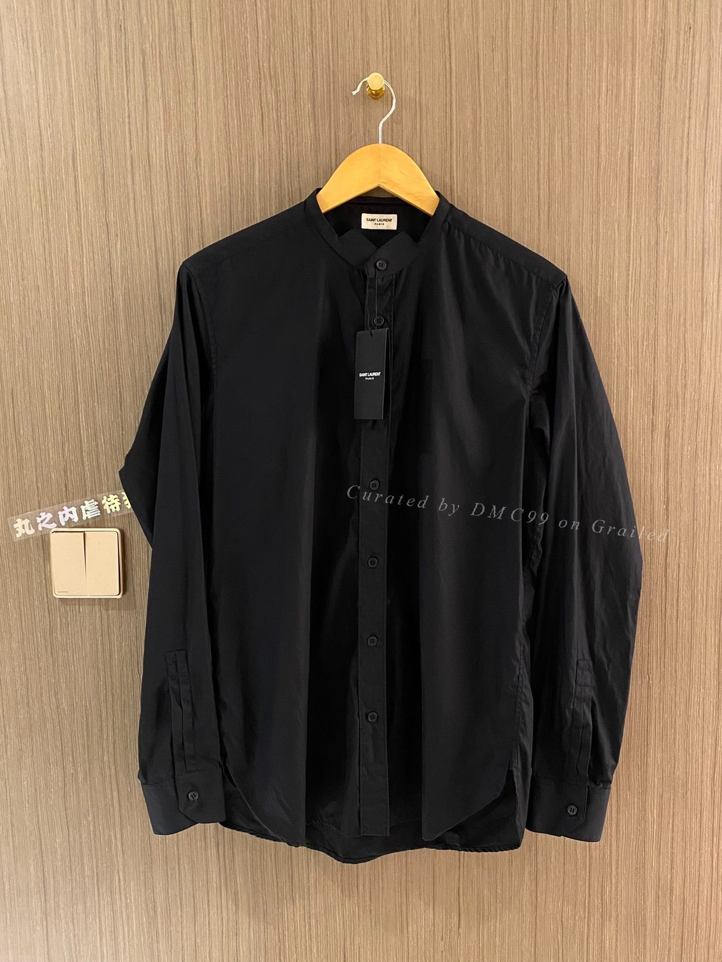 Saint Laurent SLP Collarless Runway Shirt