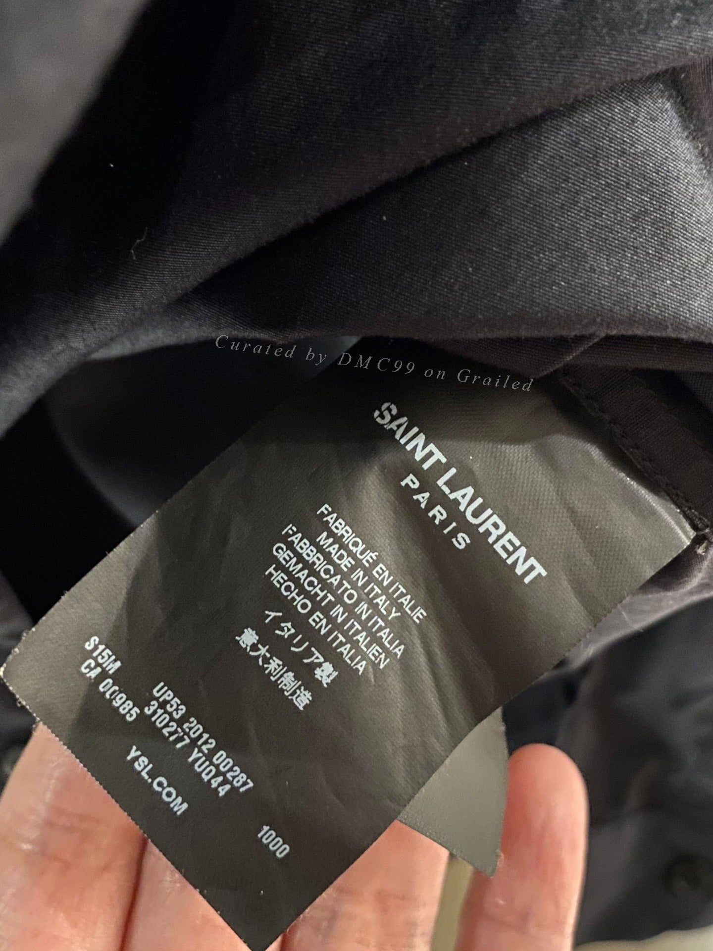 Saint Laurent SLP Collarless Runway Shirt