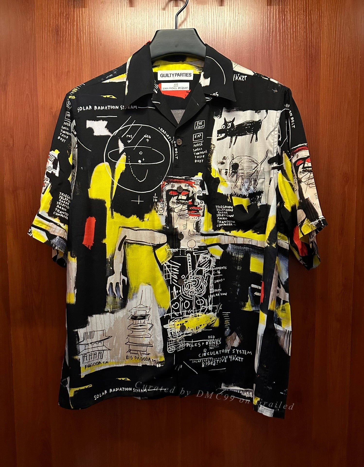 Wacko Maria Basquiat Graffiti Short Sleeve Shirt