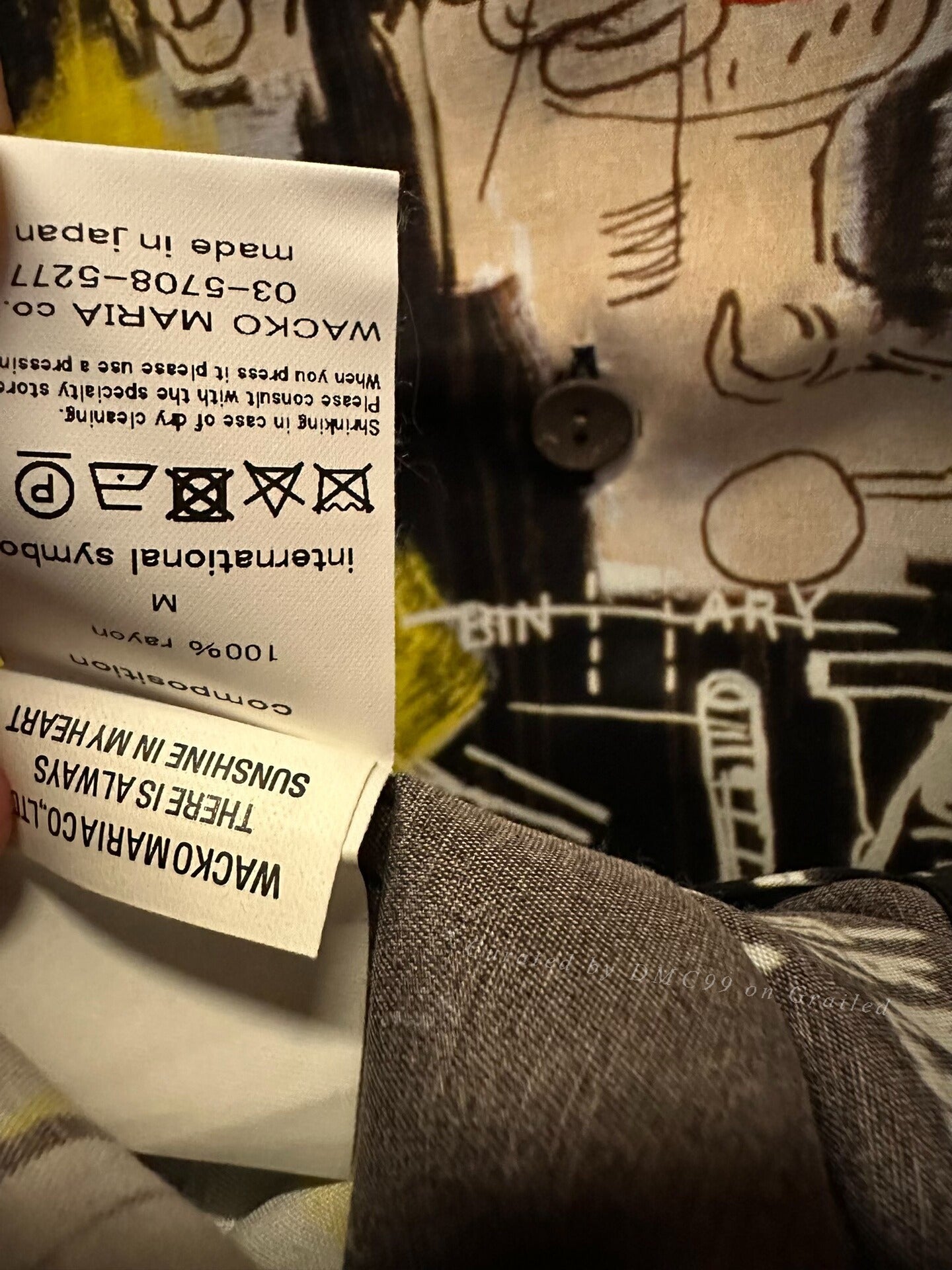 Wacko Maria Basquiat Graffiti Short Sleeve Shirt
