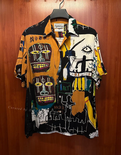 Wacko Maria Basquiat Graffiti Short Shirt