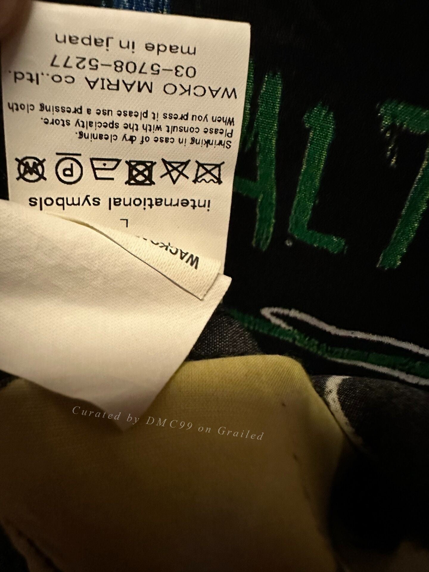 Wacko Maria Basquiat Graffiti Short Shirt
