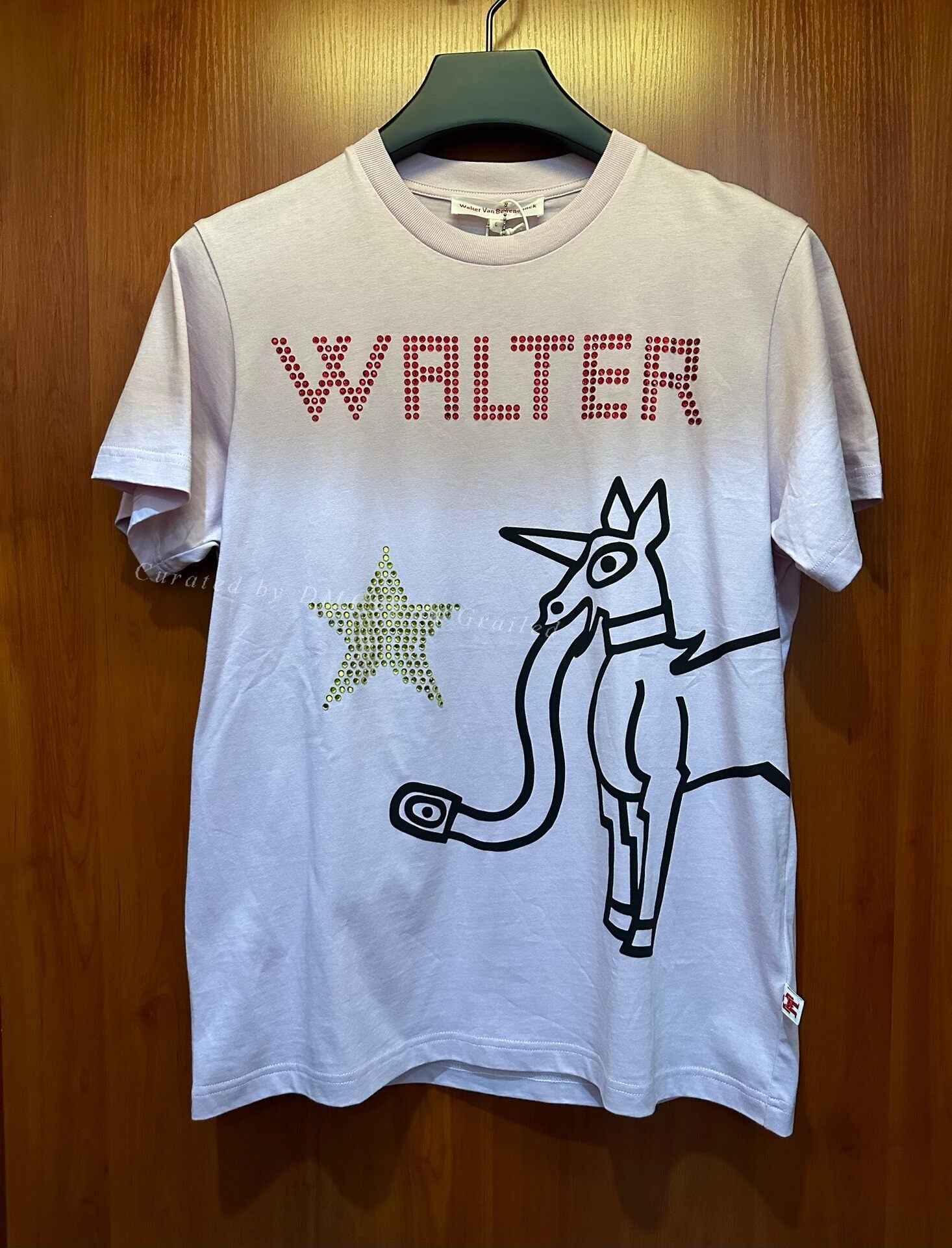 Walter Van Beirendonck Unicorn Rhinestone Tee
