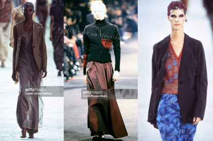 Dries Van Noten 90s Iridescent Loose Suit Set