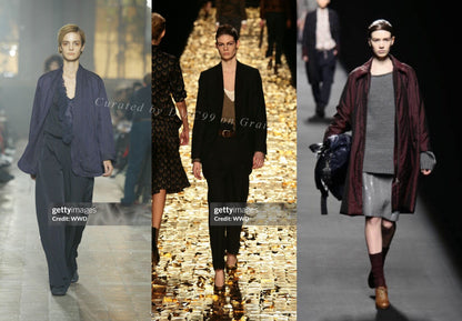 Dries Van Noten 90s Iridescent Loose Suit Set