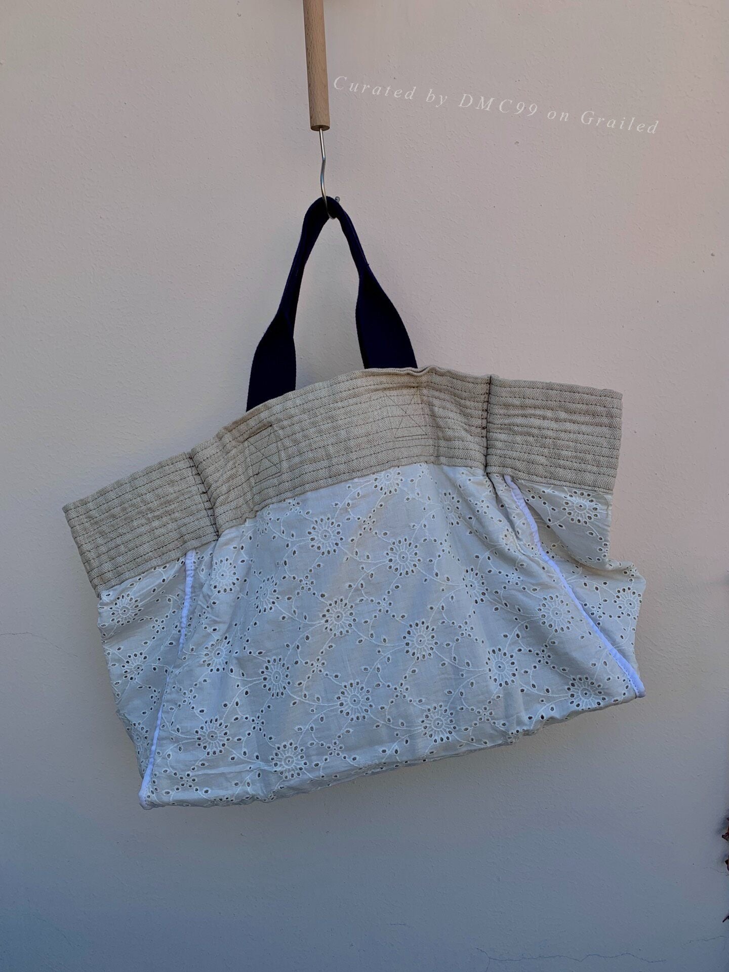 Comme des Garcons 05s Tricot Oversized Linen Tote