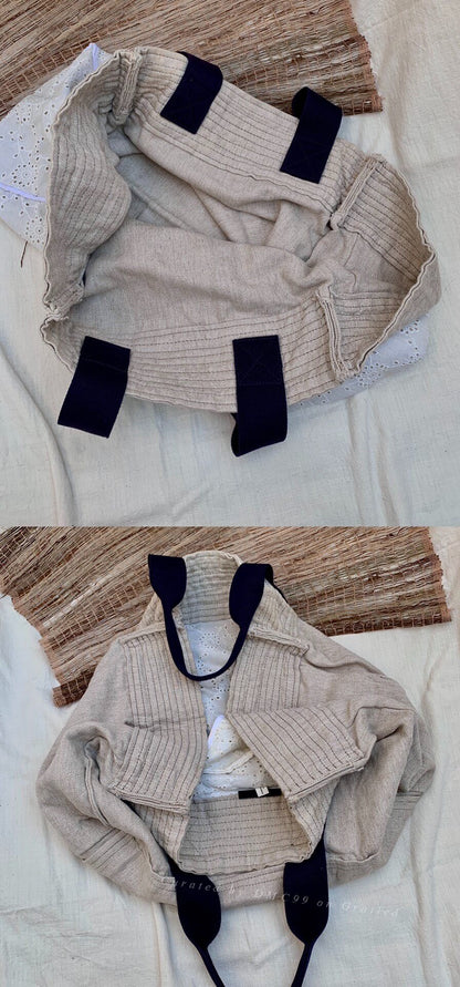 Comme des Garcons 05s Tricot Oversized Linen Tote