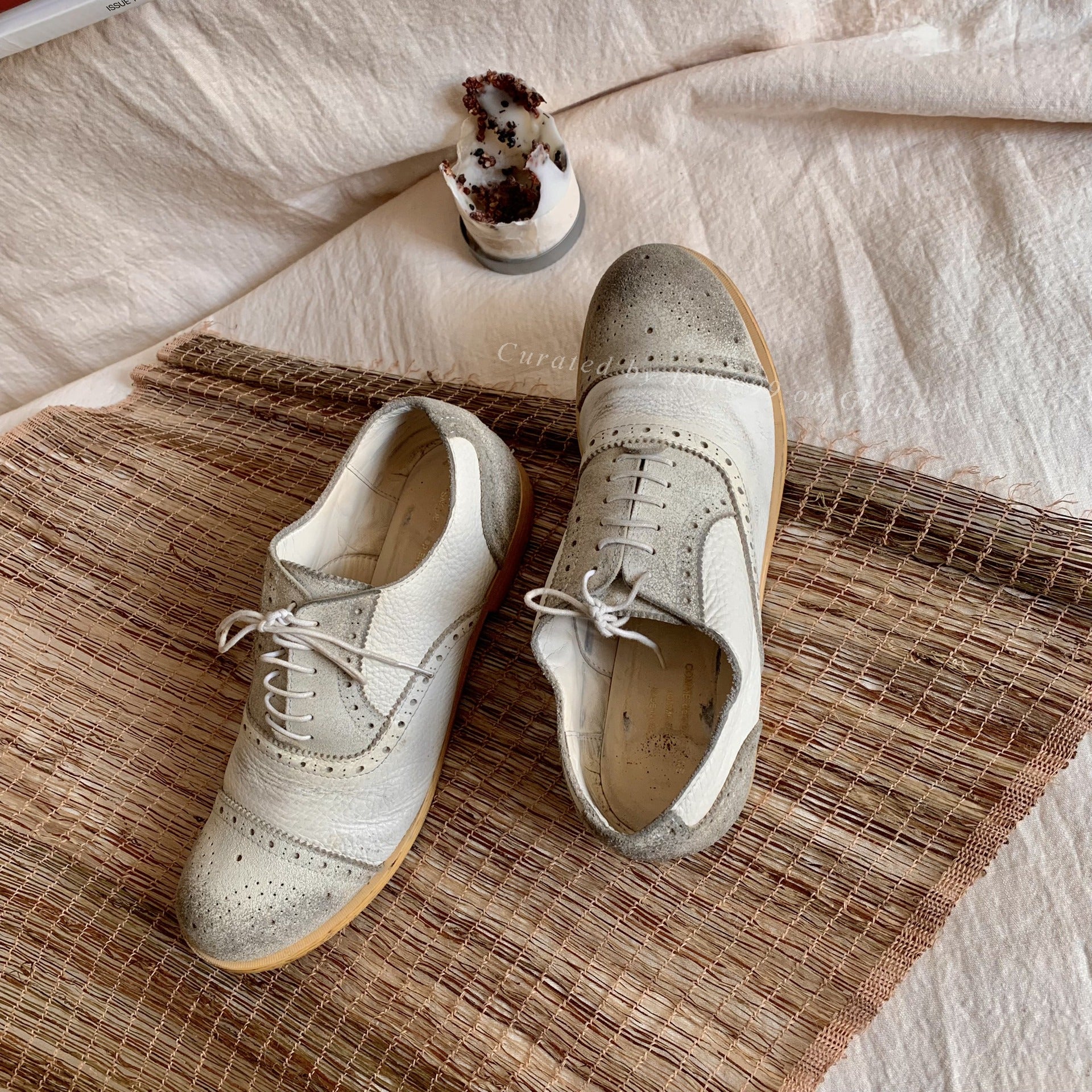 Comme des Garcons 90s Distressed Suede Leather Shoes