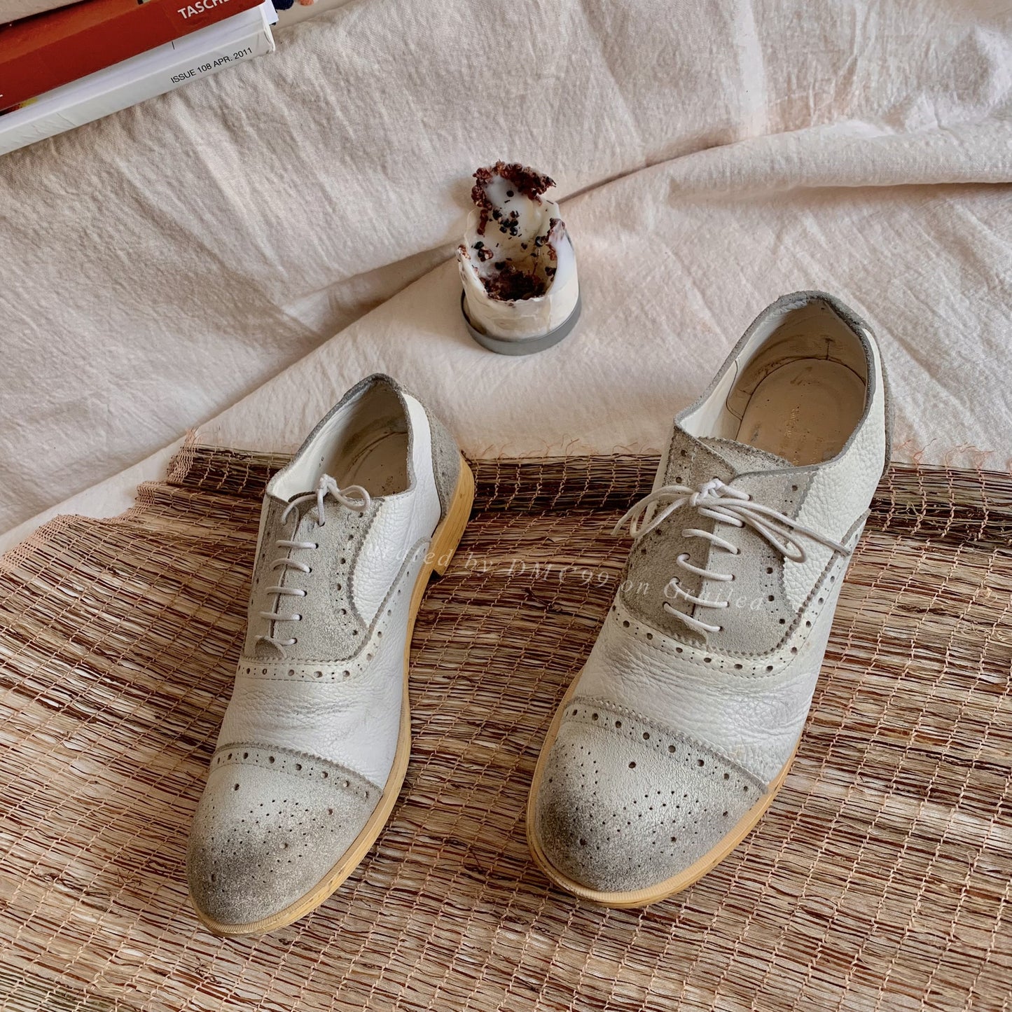 Comme des Garcons 90s Distressed Suede Leather Shoes