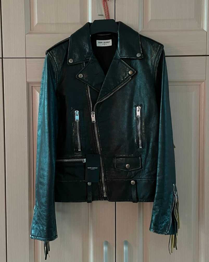 saint-laurent-l01-tasseled-leather-jacketMen's / US S / EU 44-46 / 1BlackGently Used in Black, Men's / US S / EU 44-46 / 1,Gently Used