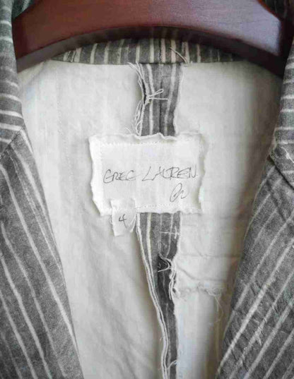 Greg Lauren Fw13 M022 NV Suit Blazer Size 2