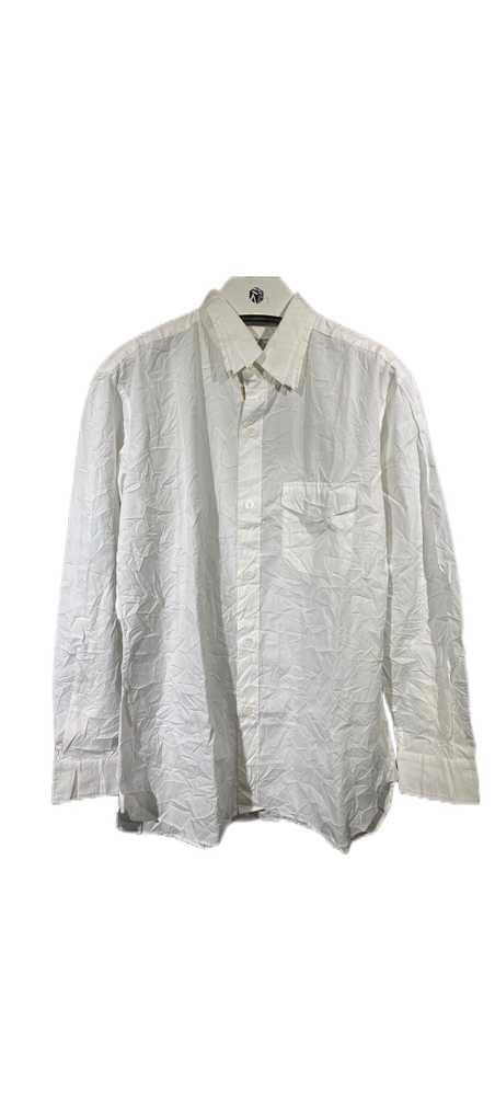 yohji-yamamoto's-pleated-shirtMen's / US XL / EU 56 / 4WhiteGently Used in White, Men's / US XL / EU 56 / 4,Gently Used
