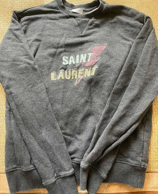 saint-laurent-lightning-sweatshirtMen's / US M / EU 48-50 / 2GreyGently Used in Grey, Men's / US M / EU 48-50 / 2,Gently Used