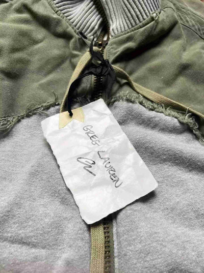 Greg Lauren Military fabric BIG SMITH patchwork denim