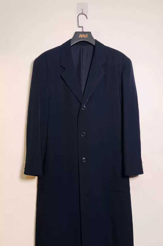 yohji-yamamoto-wool-coat-osMen's / US M / EU 48-50 / 2BlackGently Used in Black, Men's / US M / EU 48-50 / 2,Gently Used