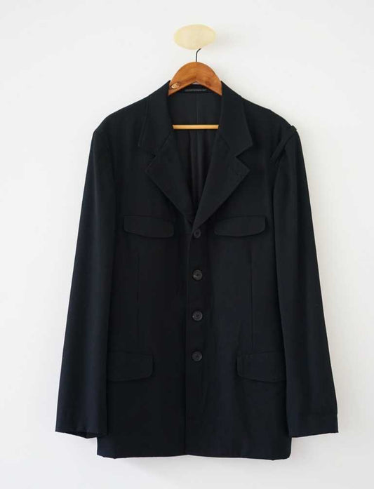 yohji-yamamoto-19ss-pout-homme-suitMen's / US XL / EU 56 / 4BlaclGently Used in Blacl, Men's / US XL / EU 56 / 4,Gently Used