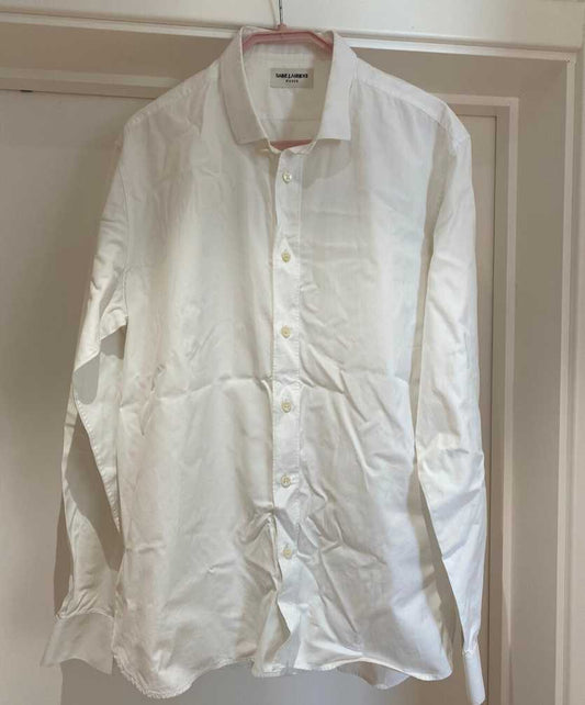 saint-laurent-shirtMen's / US L / EU 52-54 / 3WhiteGently Used in White, Men's / US L / EU 52-54 / 3,Gently Used