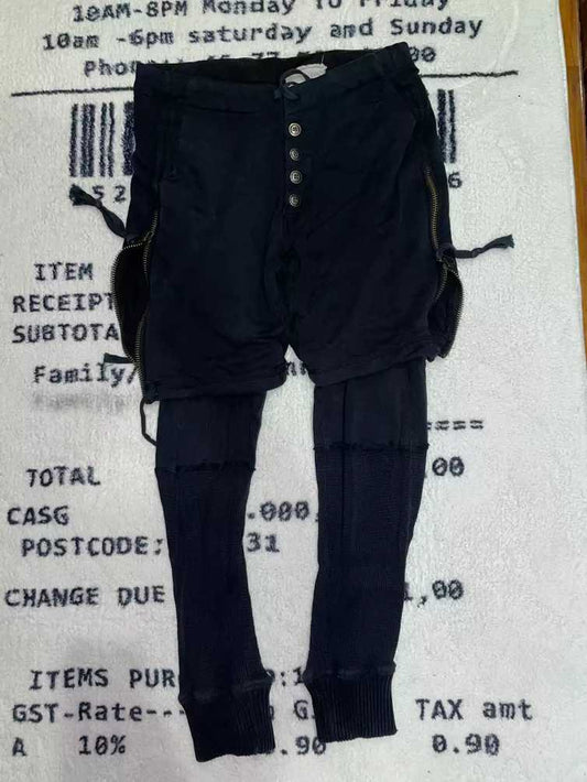 greg-lauren-sweatpants-size-1Men's / US 30 / EU 46BlackGently Used in Black, Men's / US 30 / EU 46,Gently Used