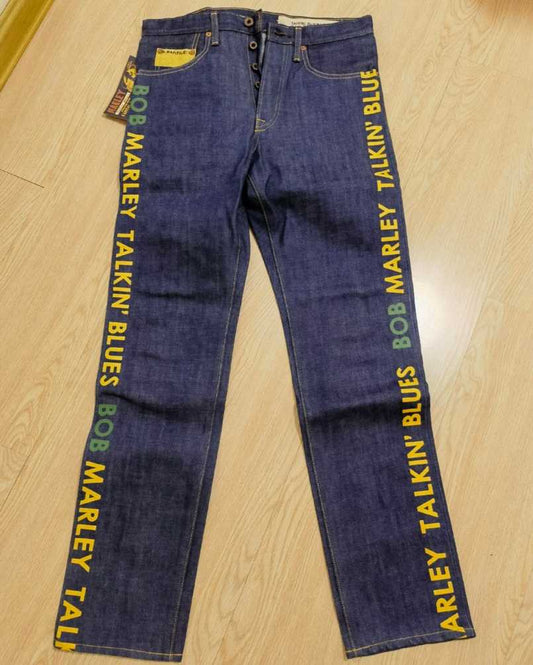 kapital-side-slogan-printed-jeansMen's / US 30 / EU 46BlueNew in Blue, Men's / US 30 / EU 46,New