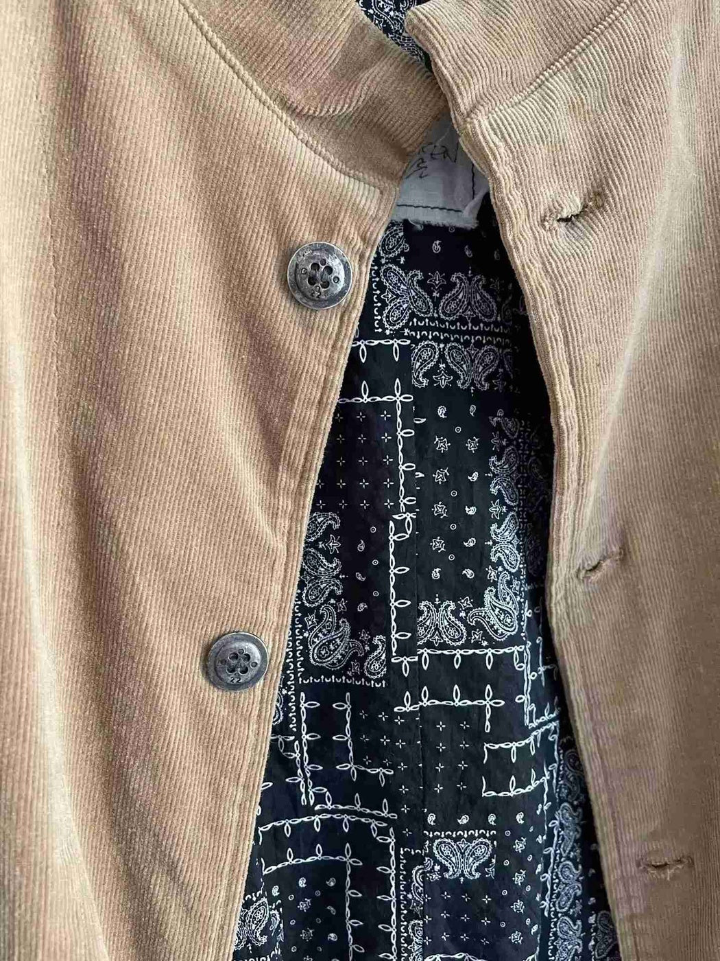 Greg Lauren Dual Layer Jacket Size 2 Brown