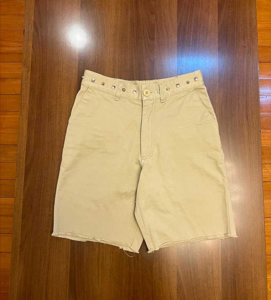 saint-laurent-high-waisted-beige-studded-shortsMen's / US 30 / EU 46BeigeGently Used in Beige, Men's / US 30 / EU 46,Gently Used