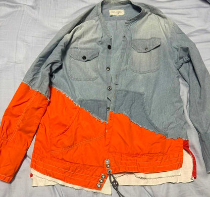 greg-lauren-shirt-jacketMen's / US M / EU 48-50 / 2Blue orangeGently Used in Blue orange, Men's / US M / EU 48-50 / 2,Gently Used