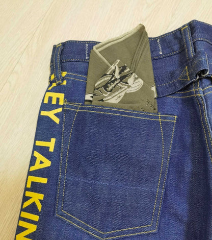 Kapital Side Slogan Printed Jeans