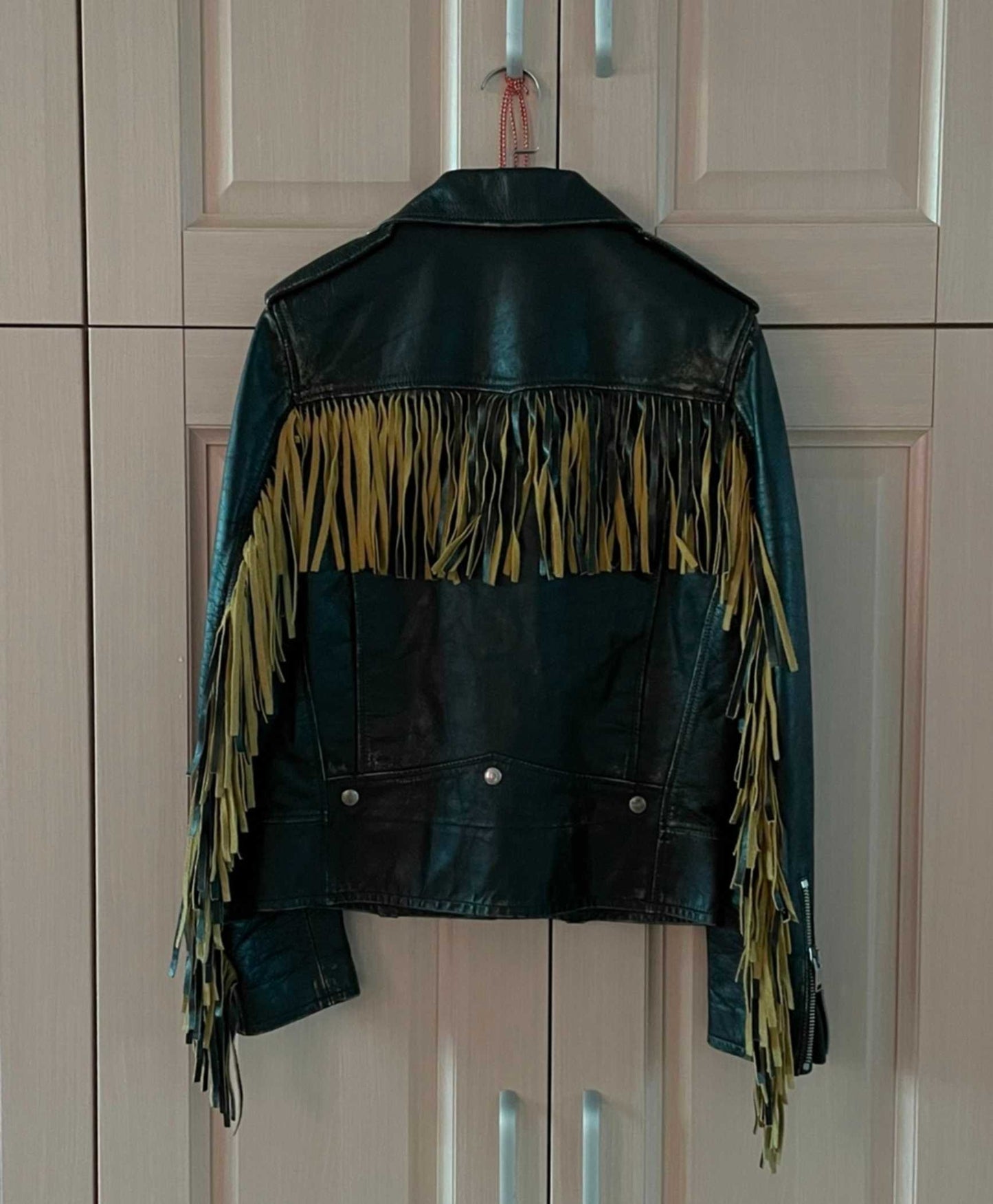 Saint Laurent L01 Tasseled leather jacket