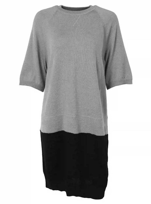 【maison-margiela-6】mm6-wool-paneled-knit-dressWomen's / S / US 4 / IT 40GrayNew in Gray, Women's / S / US 4 / IT 40,New