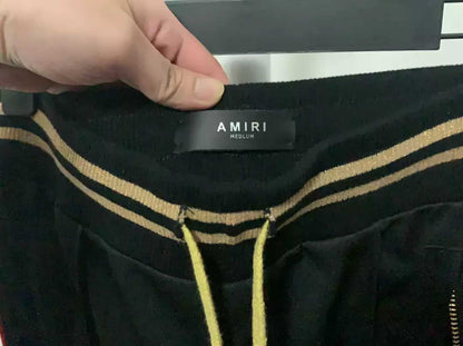 AMIRI Glitter Black Jogger Pants