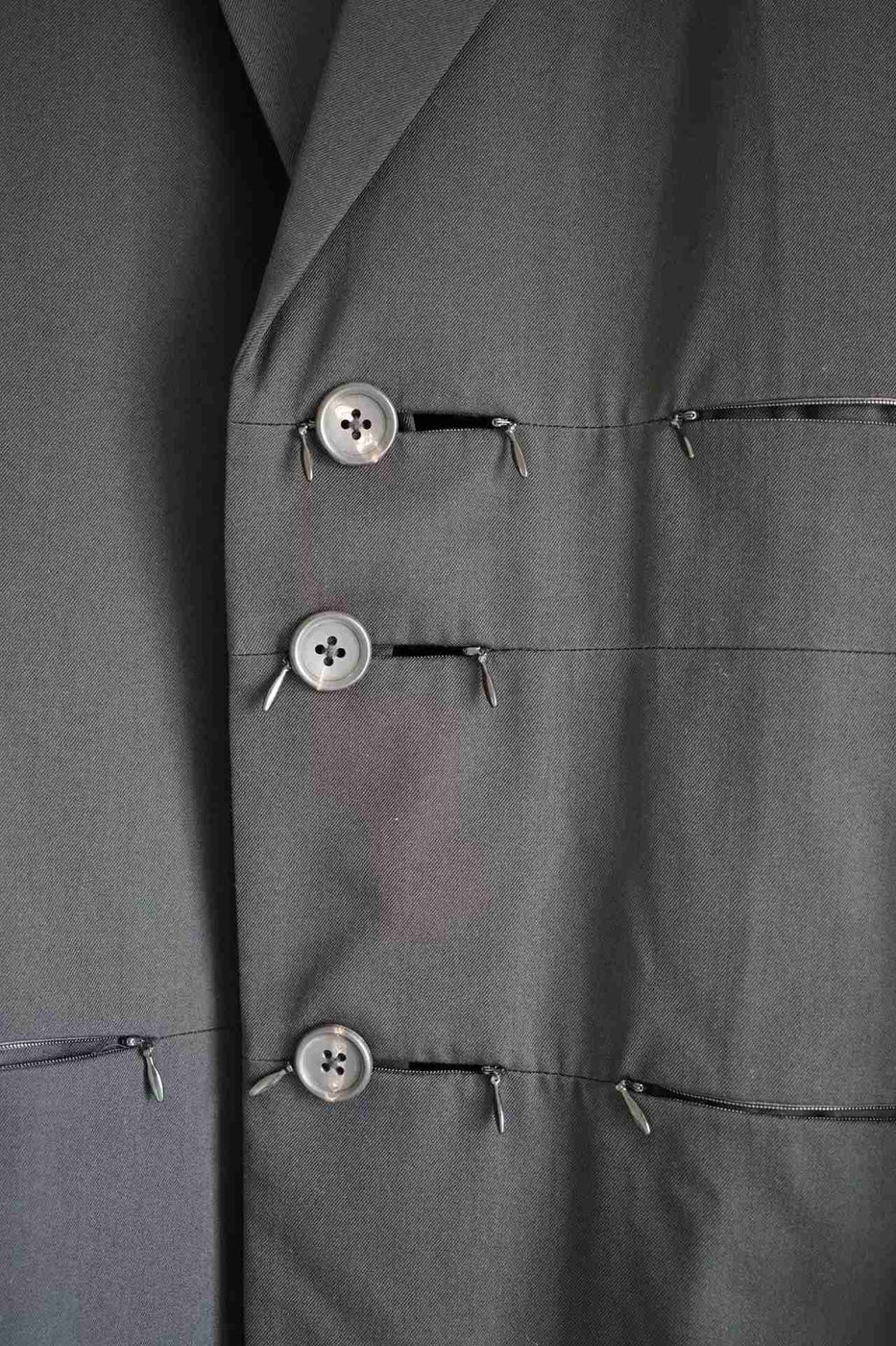 Yohji Yamamoto Zip Button Suit Coat